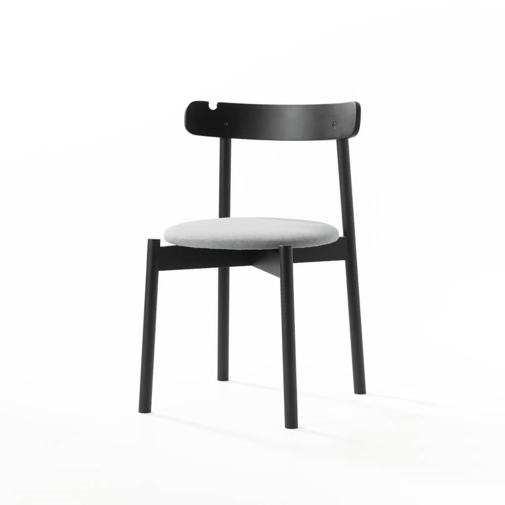 เก้าอี้ทานข้าว PODIUM LITE รุ่น PLUS CHAIR สี BLACK (ถอดประกอบได้)
